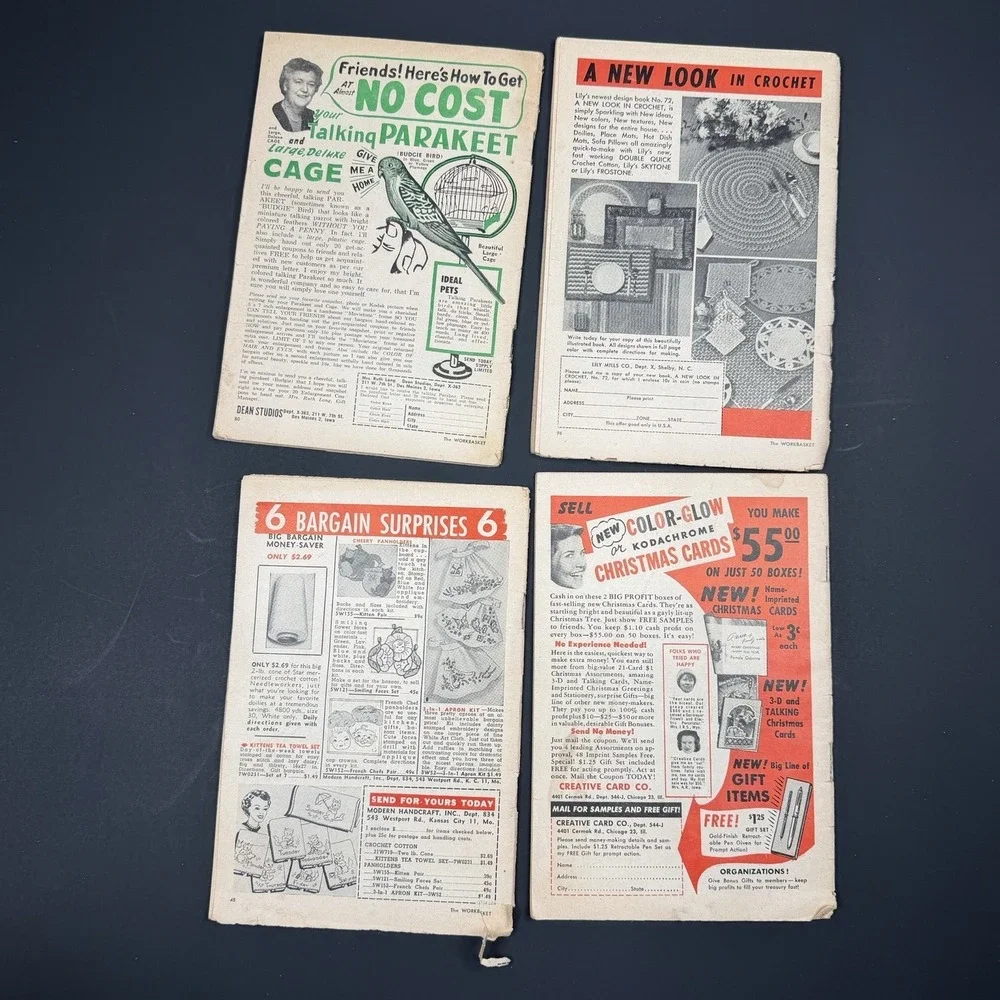Vintage 1954 The Work Basket Magazine Lot‎ of 9